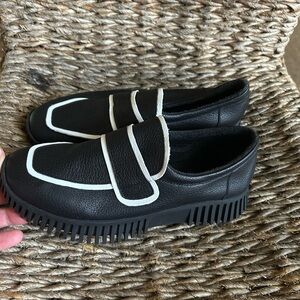 Arche Black Loafers with White Accent new new